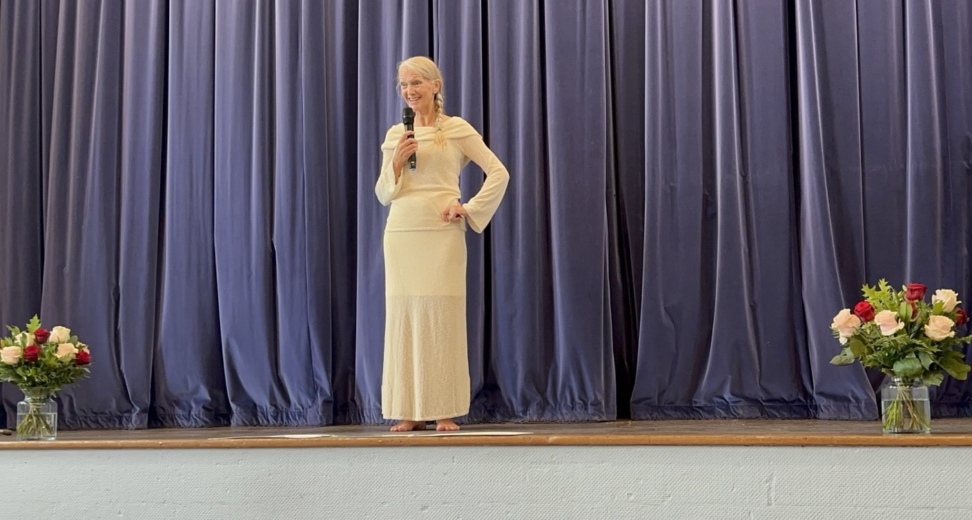 Nicola at the Heart Gathering Glastonbury